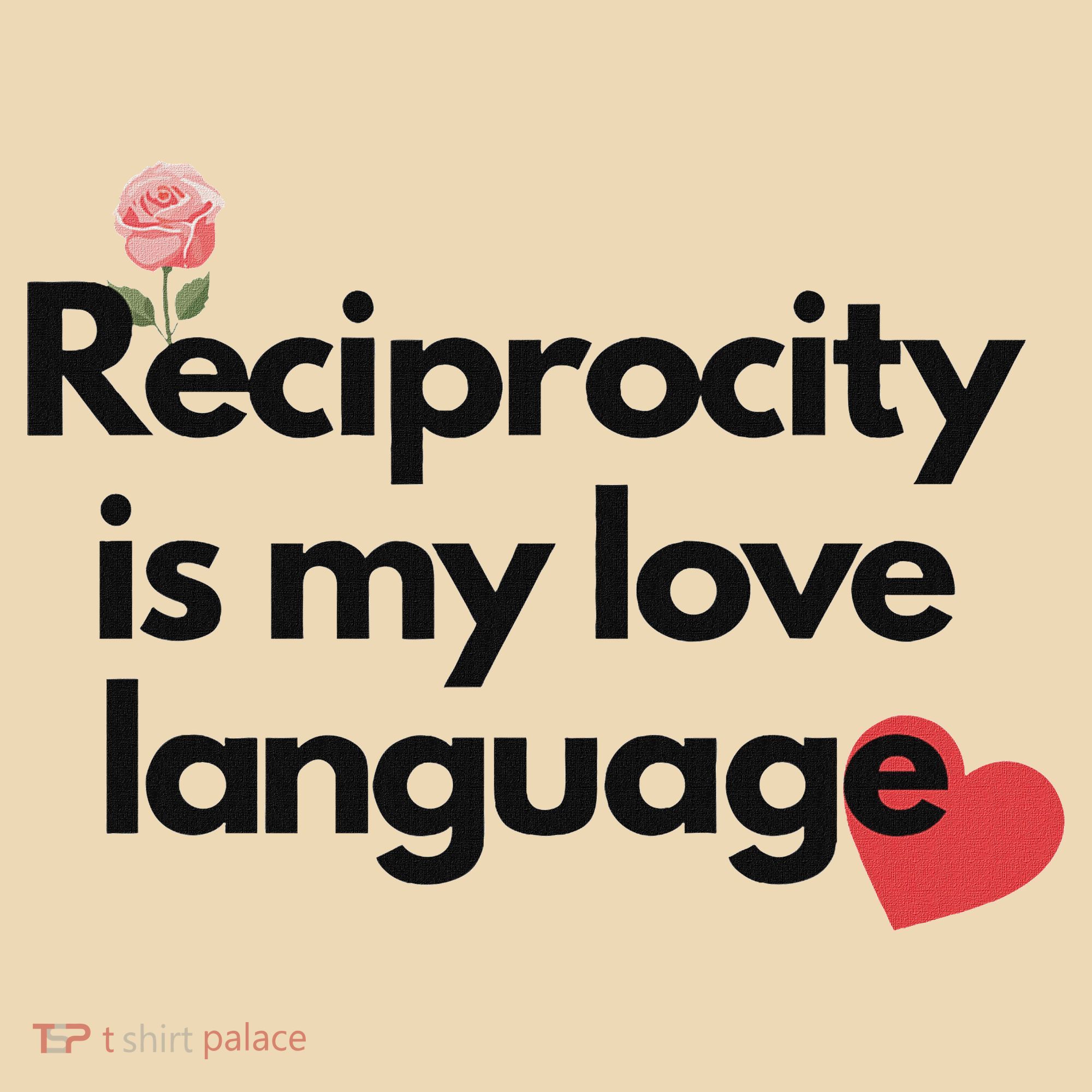 Reciprocity Is My Love Language Flower Red Heart Tote Bag