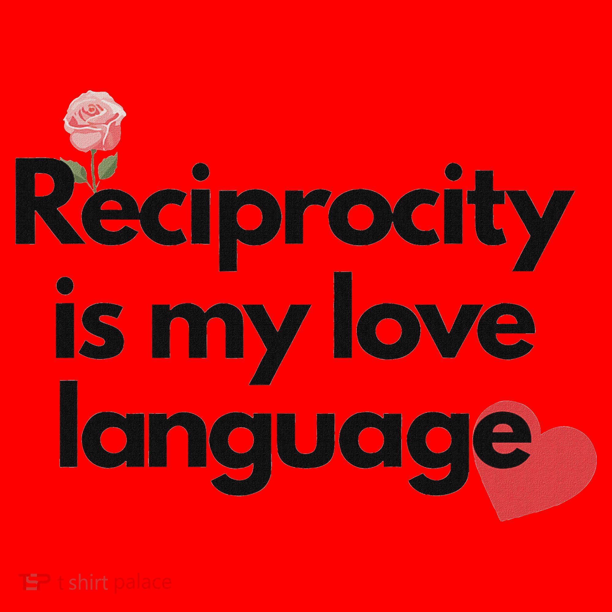 Reciprocity Is My Love Language Flower Red Heart Santa Hat