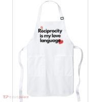 Reciprocity Is My Love Language Flower Red Heart Apron thumb 0
