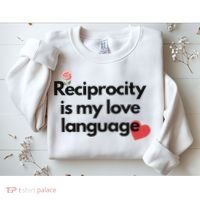 Reciprocity Is My Love Language Flower Red Heart Sweatshirt thumb 2