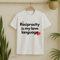 Reciprocity Is My Love Language Flower Red Heart T-Shirt thumb 2