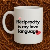 Reciprocity Is My Love Language Flower Red Heart Coffee Mug thumb 2