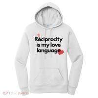 Reciprocity Is My Love Language Flower Red Heart Women's Hoodie thumb 0