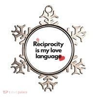 Reciprocity Is My Love Language Flower Red Heart Ornament thumb 0