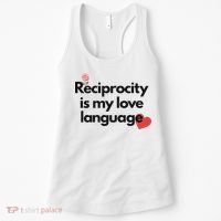 Reciprocity Is My Love Language Flower Red Heart Women's Tank Top thumb 0