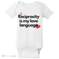 Reciprocity Is My Love Language Flower Red Heart Baby Bodysuit thumb 0