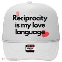 Reciprocity Is My Love Language Flower Red Heart Hat thumb 0