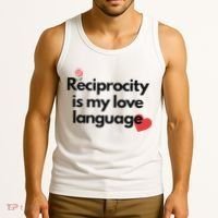 Reciprocity Is My Love Language Flower Red Heart Tank Top thumb 3