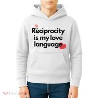 Reciprocity Is My Love Language Flower Red Heart Kids Hoodie thumb 4