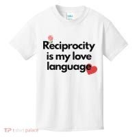 Reciprocity Is My Love Language Flower Red Heart Kids T-Shirt thumb 0