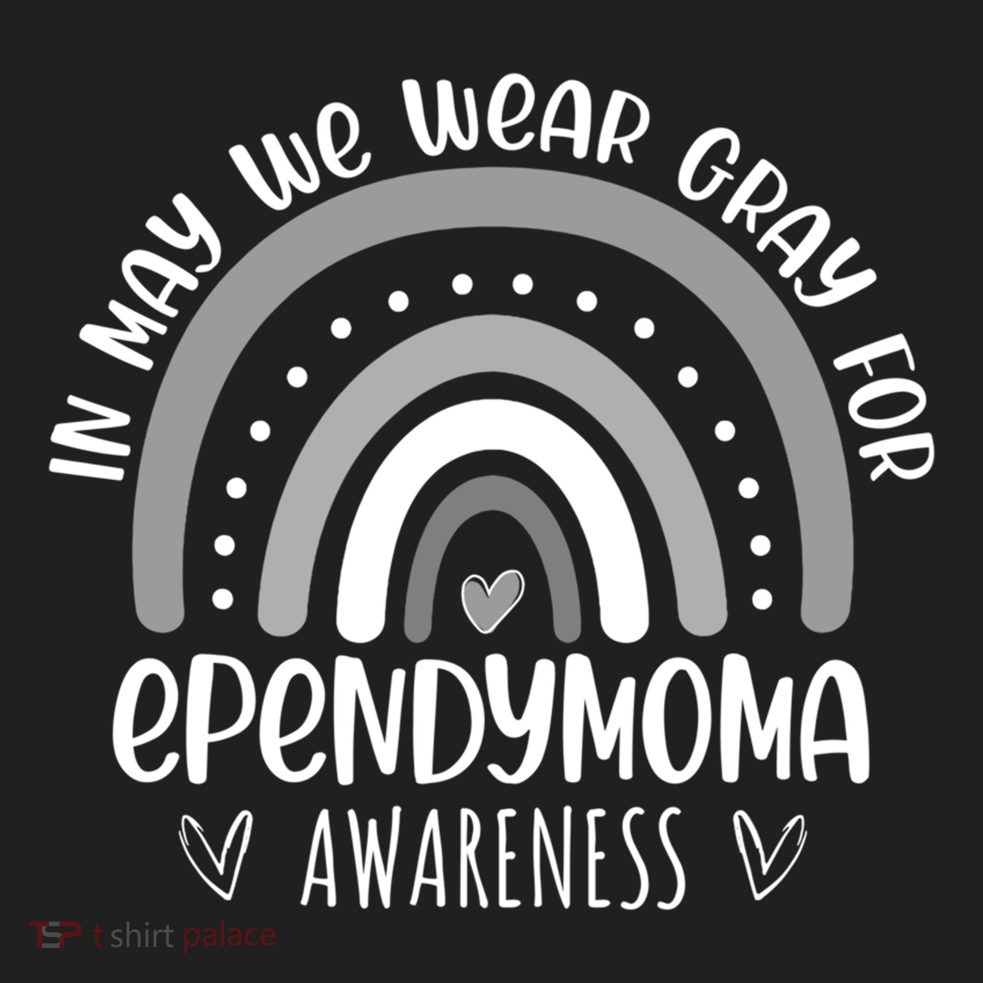 Rainbow In May We Wear Gray For Ependymoma Awareness Month Gift Women's Sweatshirt