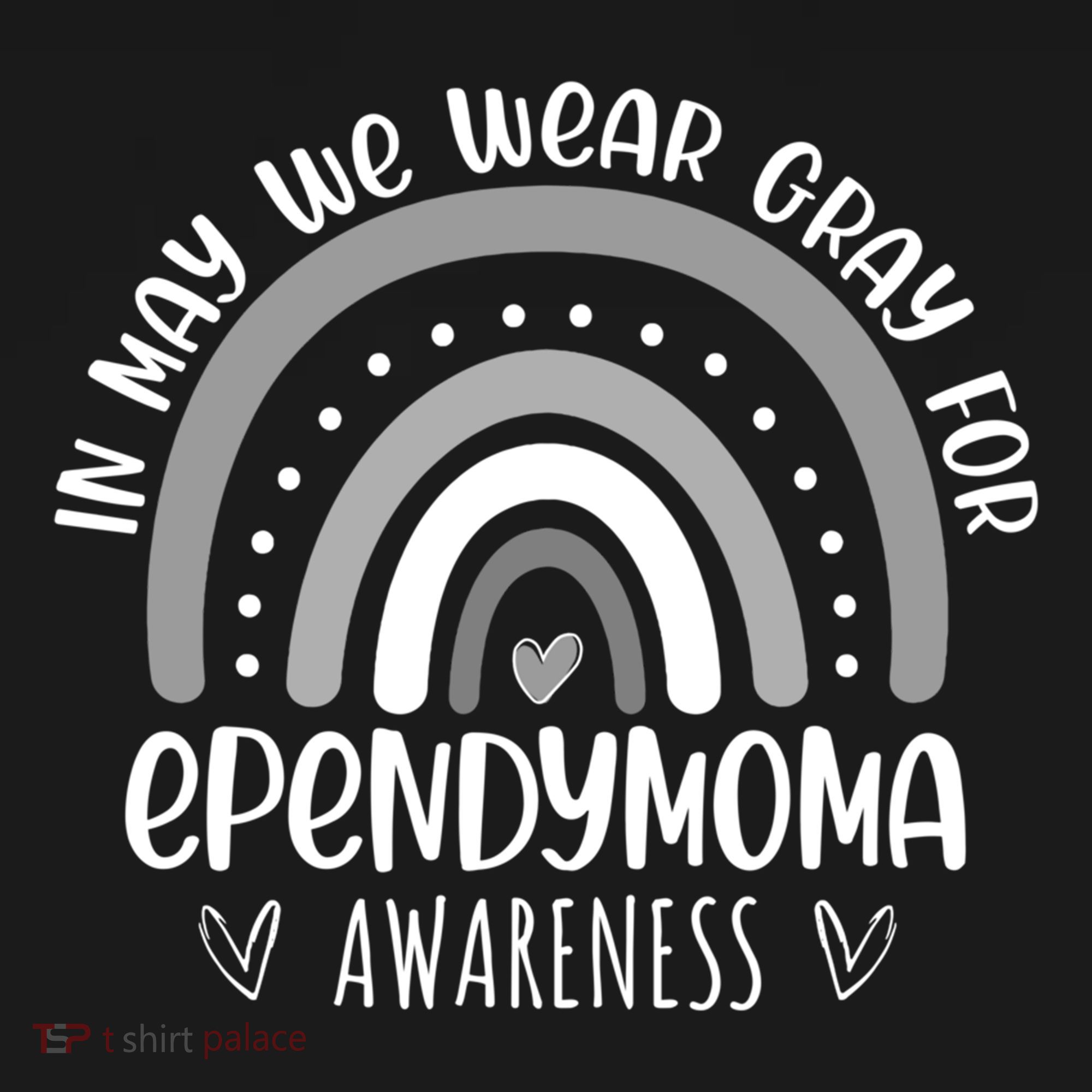 Rainbow In May We Wear Gray For Ependymoma Awareness Month Gift Bucket Hat