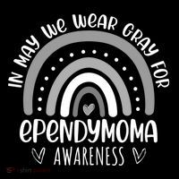 Rainbow In May We Wear Gray For Ependymoma Awareness Month Gift Coffee Mug thumb 5