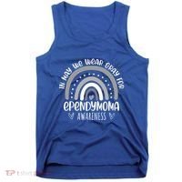 Rainbow In May We Wear Gray For Ependymoma Awareness Month Gift Tank Top thumb 0