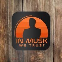 Retro In Musk We Trust Coaster thumb 0