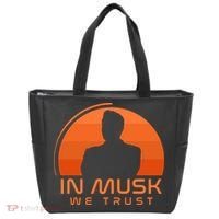 Retro In Musk We Trust Tote Bag thumb 0