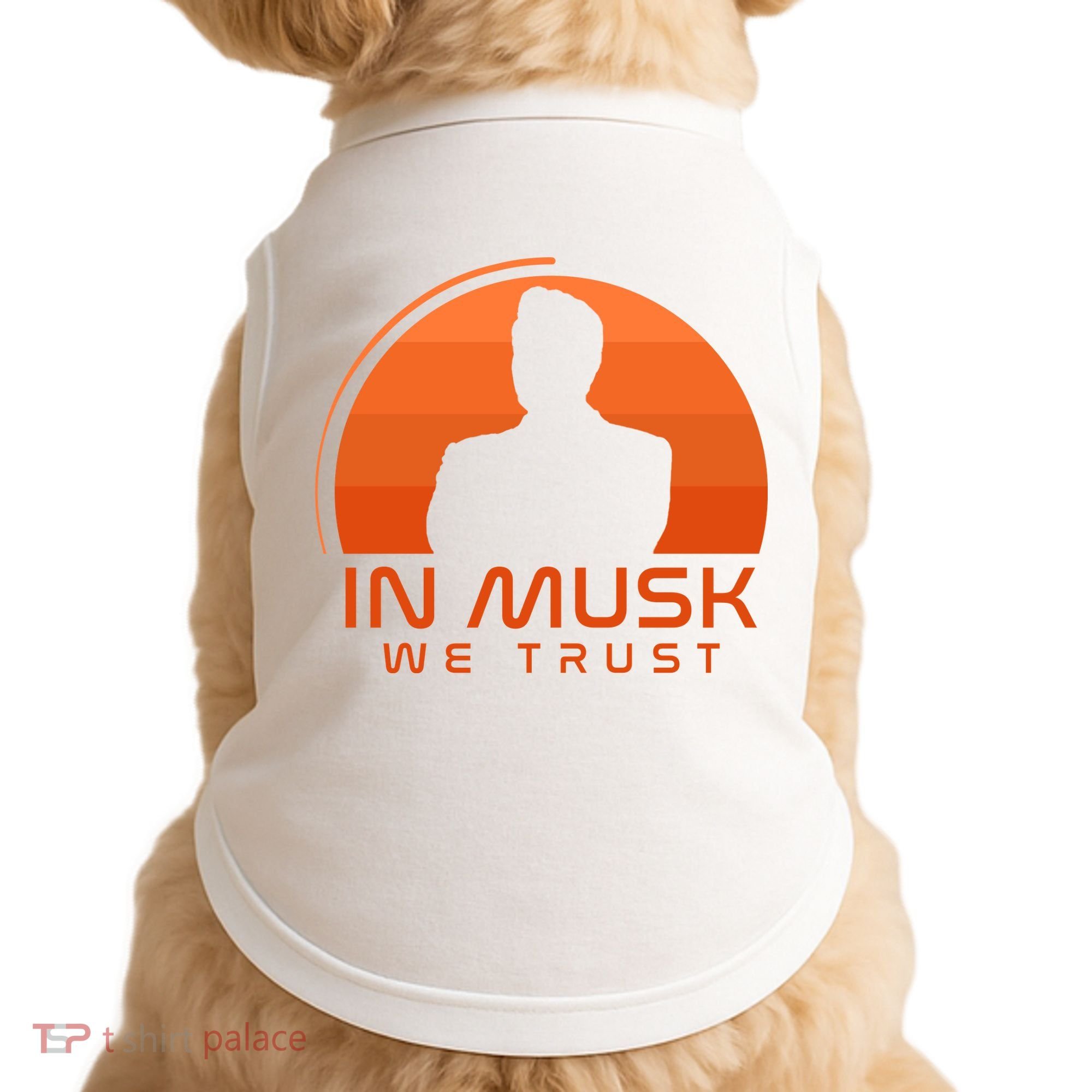 Retro In Musk We Trust Doggie Tank