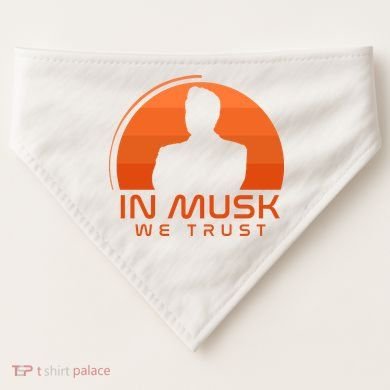 Retro In Musk We Trust USA-Made Doggie Bandana