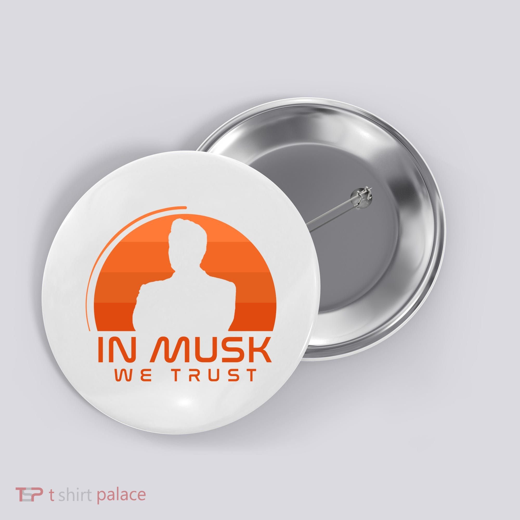 Retro In Musk We Trust Button