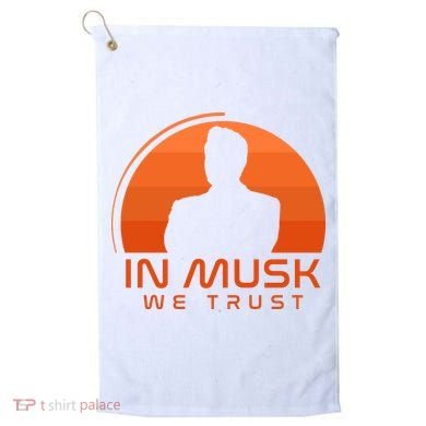 Retro In Musk We Trust Golf Towel