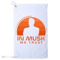 Retro In Musk We Trust Golf Towel thumb 0