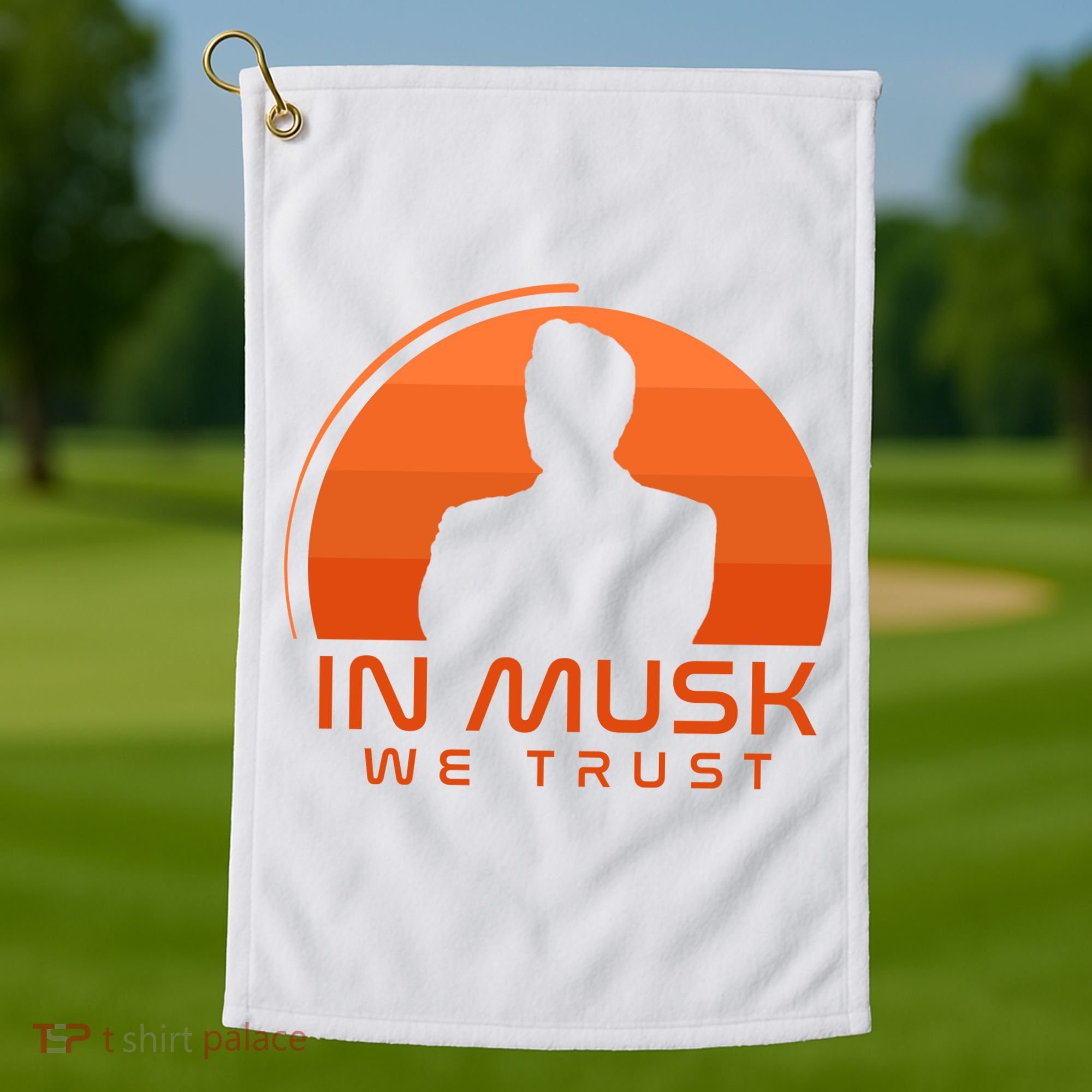 Retro In Musk We Trust Golf Towel