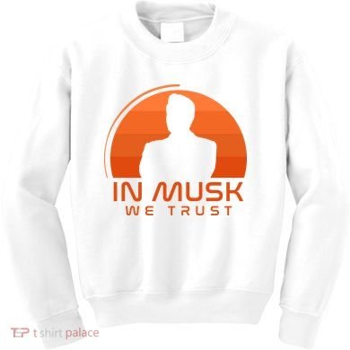 Retro In Musk We Trust Kids Sweatshirt