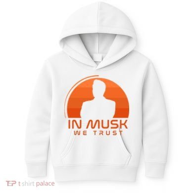 Retro In Musk We Trust Kids Hoodie