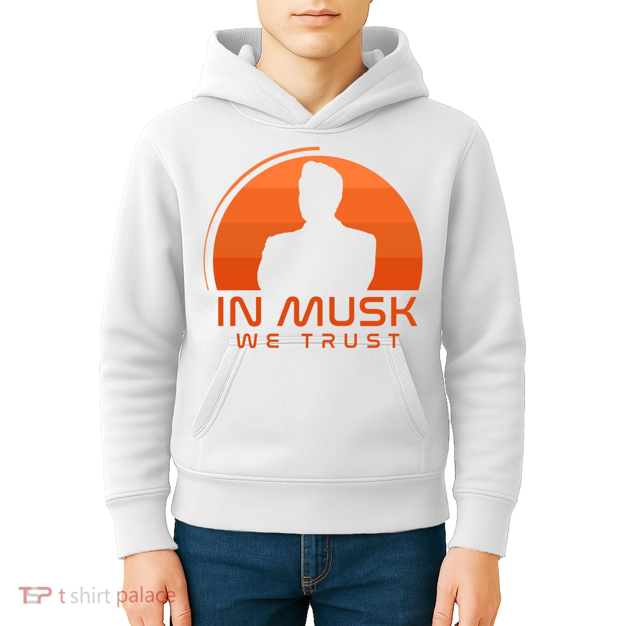 Retro In Musk We Trust Kids Hoodie