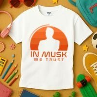 Retro In Musk We Trust Kids T-Shirt thumb 3