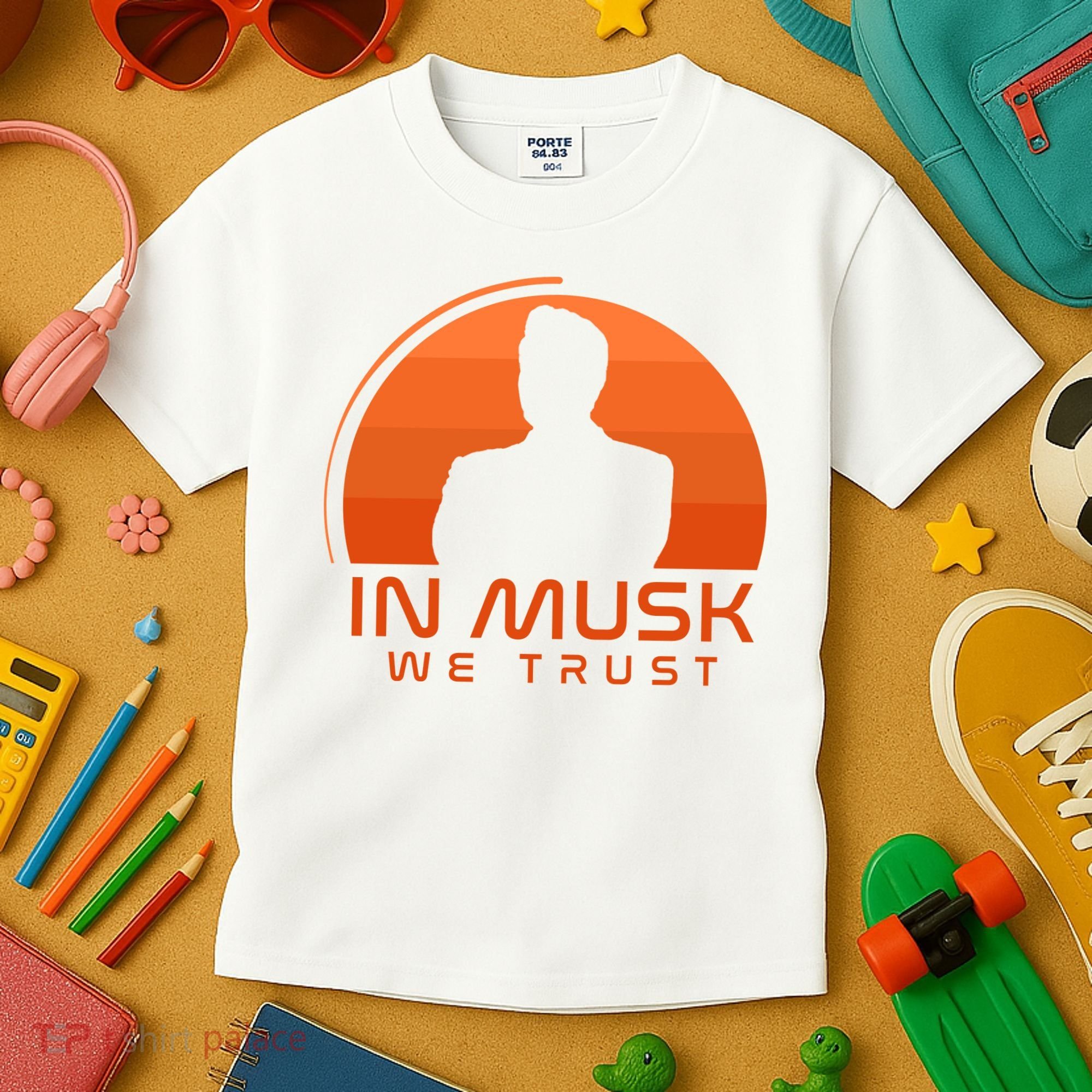 Retro In Musk We Trust Kids T-Shirt