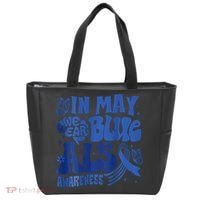 Rainbow In May We Wear Blue ALS Awareness Month  Tote Bag thumb 0