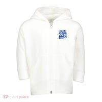 Rainbow In May We Wear Blue ALS Awareness Month  Toddler Zip Fleece Hoodie thumb 0