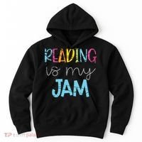Reading Is My Jam Read Teacher ELA Teacher Hoodie thumb 0