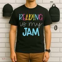 Reading Is My Jam Read Teacher ELA Teacher T-Shirt thumb 6