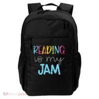 Reading Is My Jam Read Teacher ELA Teacher Backpack thumb 0
