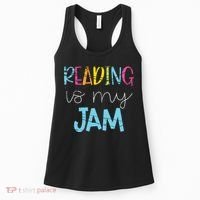 Reading Is My Jam Read Teacher ELA Teacher Women's Tank Top thumb 0