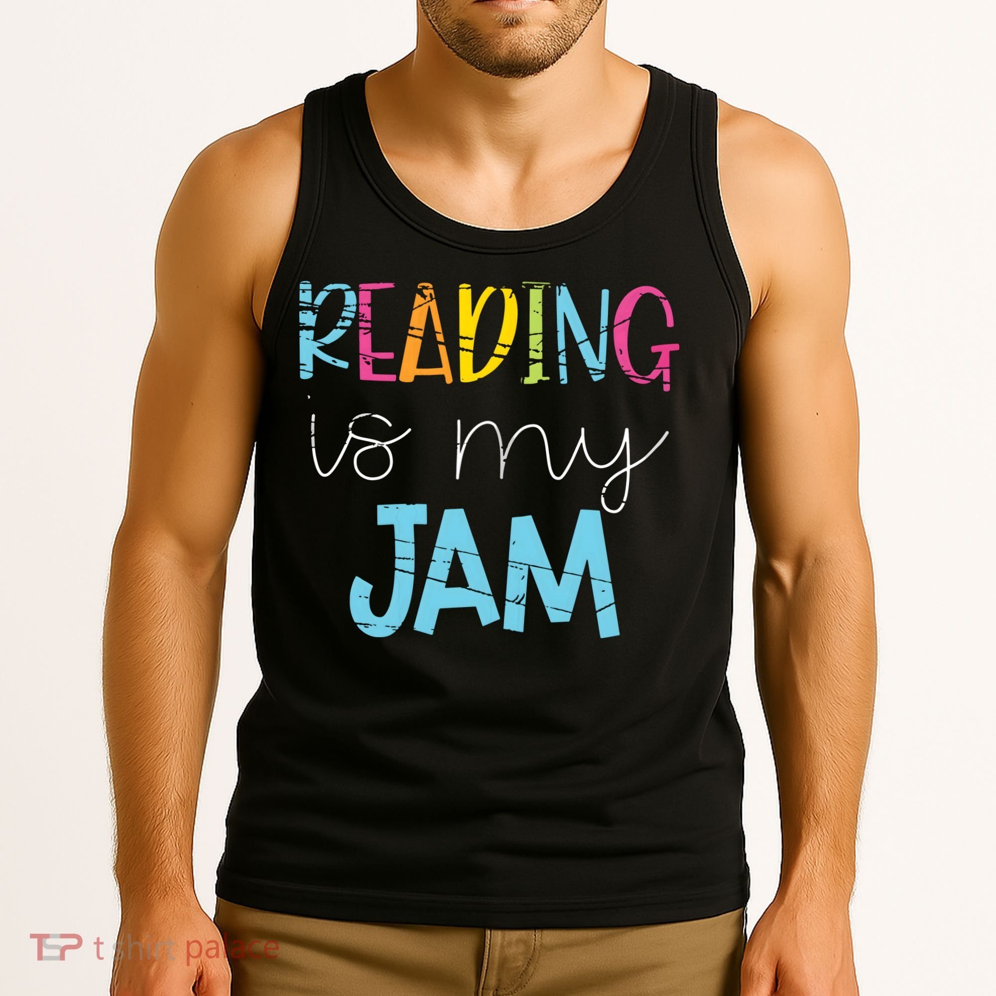 Reading Is My Jam Read Teacher ELA Teacher Tank Top