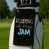 Reading Is My Jam Read Teacher ELA Teacher Golf Towel thumb 2