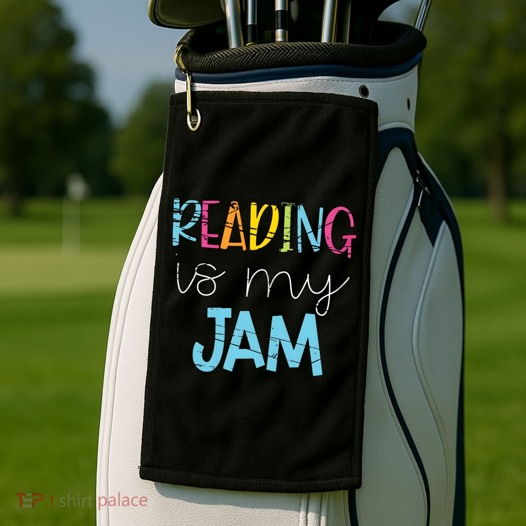 Reading Is My Jam Read Teacher ELA Teacher Golf Towel