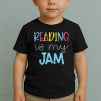 Reading Is My Jam Read Teacher ELA Teacher Toddler T-Shirt thumb 2