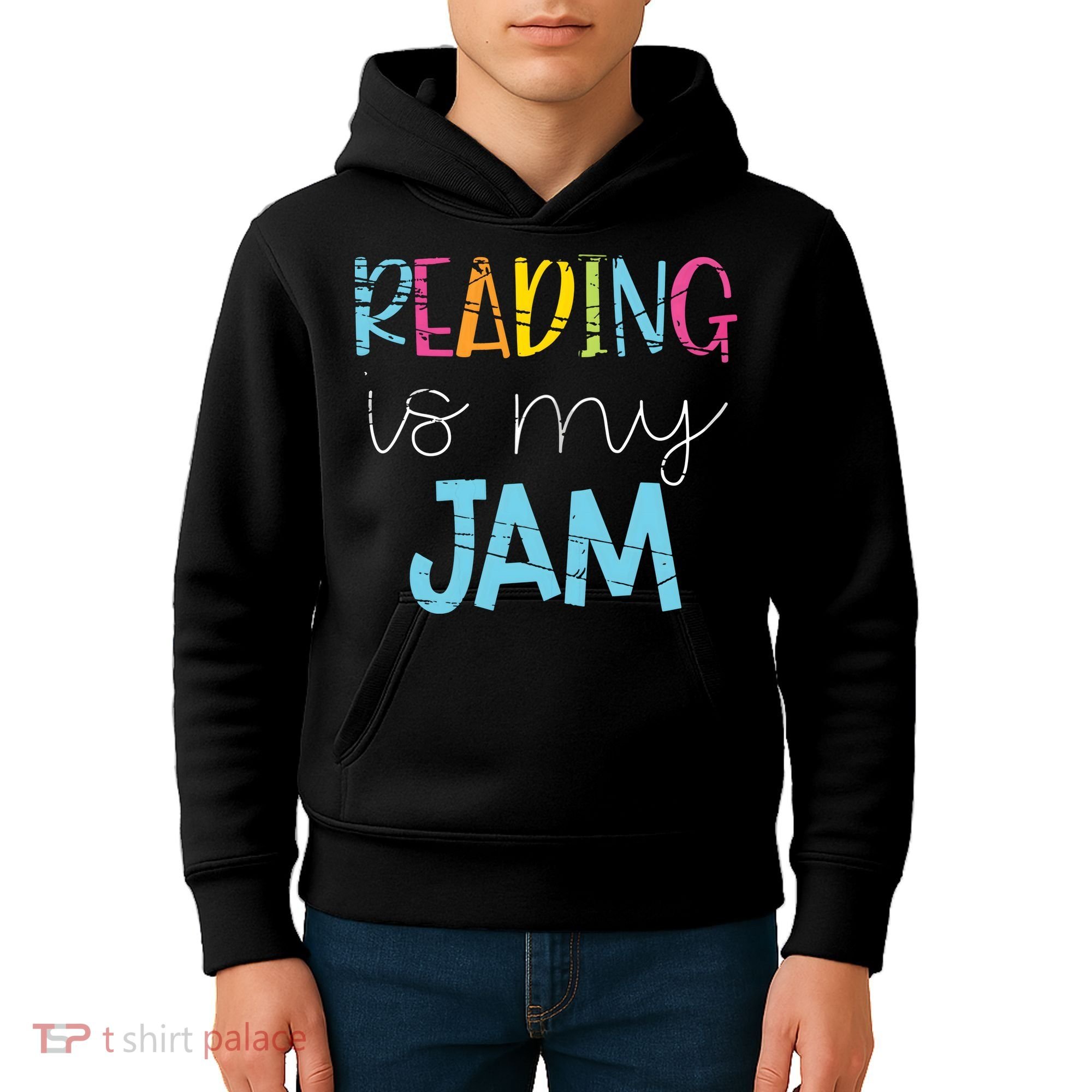 Reading Is My Jam Read Teacher ELA Teacher Kids Hoodie