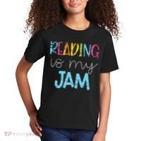 Reading Is My Jam Read Teacher ELA Teacher Kids T-Shirt thumb 2