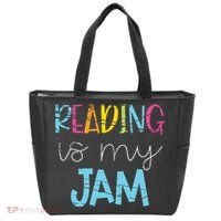 Reading Is My Jam Read Teacher ELA Teacher Tote Bag thumb 0