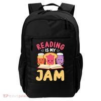 Reading Is My Jam Funny I Love To Read Books Gift Backpack thumb 0