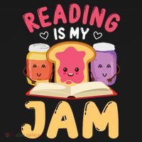 Reading Is My Jam Funny I Love To Read Books Gift Backpack thumb 2