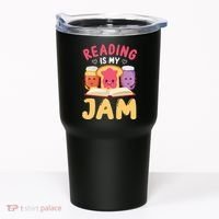 Reading Is My Jam Funny I Love To Read Books Gift Tumbler thumb 0