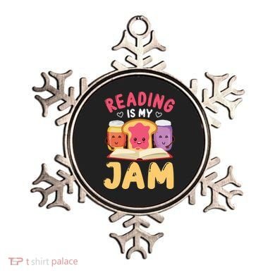 Reading Is My Jam Funny I Love To Read Books Gift Ornament