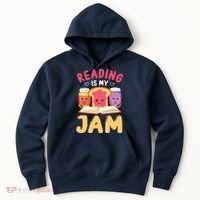 Reading Is My Jam Funny I Love To Read Books Gift Hoodie thumb 0