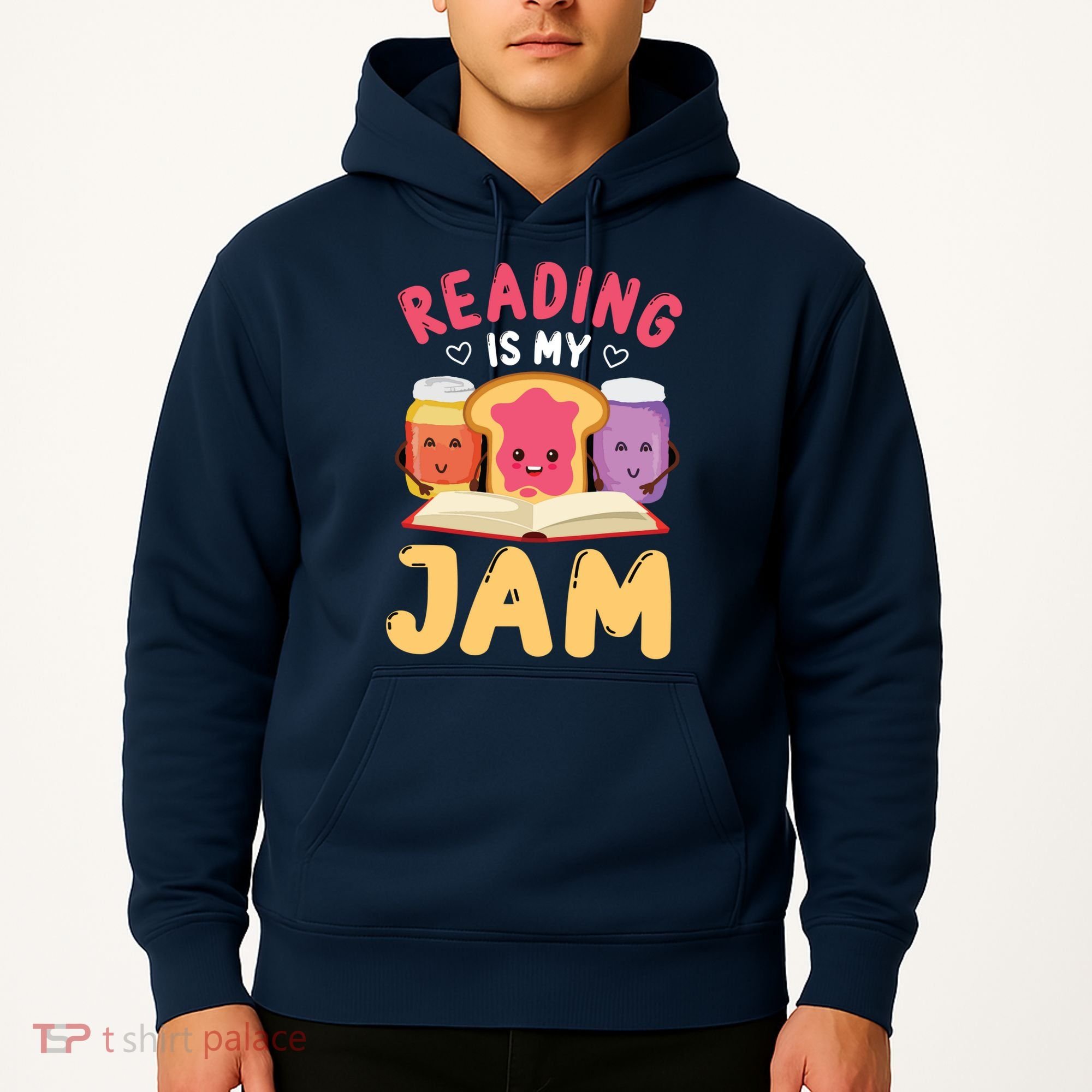 Reading Is My Jam Funny I Love To Read Books Gift Hoodie